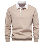Hugo Polo Sweater for Men – Breathable Long-Sleeve Sweater with Classic Collar & Timeless Style