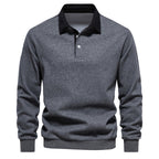 Hugo Polo Sweater for Men – Breathable Long-Sleeve Sweater with Classic Collar & Timeless Style
