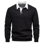 Hugo Polo Sweater for Men – Breathable Long-Sleeve Sweater with Classic Collar & Timeless Style