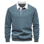 Hugo Polo Sweater for Men – Breathable Long-Sleeve Sweater with Classic Collar & Timeless Style