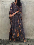 Janne Long Kaftan Dress for Women – Light and Flowy Summer Maxi Dress in Boho Chic Style