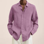 Giovanni Shirt for Men – Breathable Linen, Long Sleeves, Classic & Elegant Design