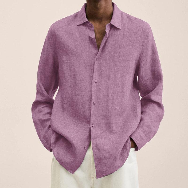 Giovanni Shirt for Men – Breathable Linen, Long Sleeves, Classic & Elegant Design