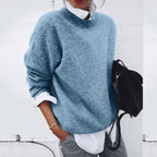 Elena Cashmere Sweater for Women – Luxury Sweater with Classic Round Neck & Elegant Cut