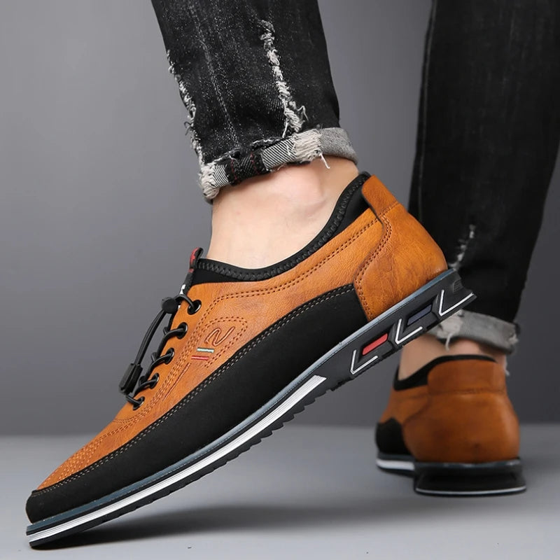 Herman Oxford Shoes for Men – Elegant Leather Derby Shoes with Breathable Material & Comfortable Fit