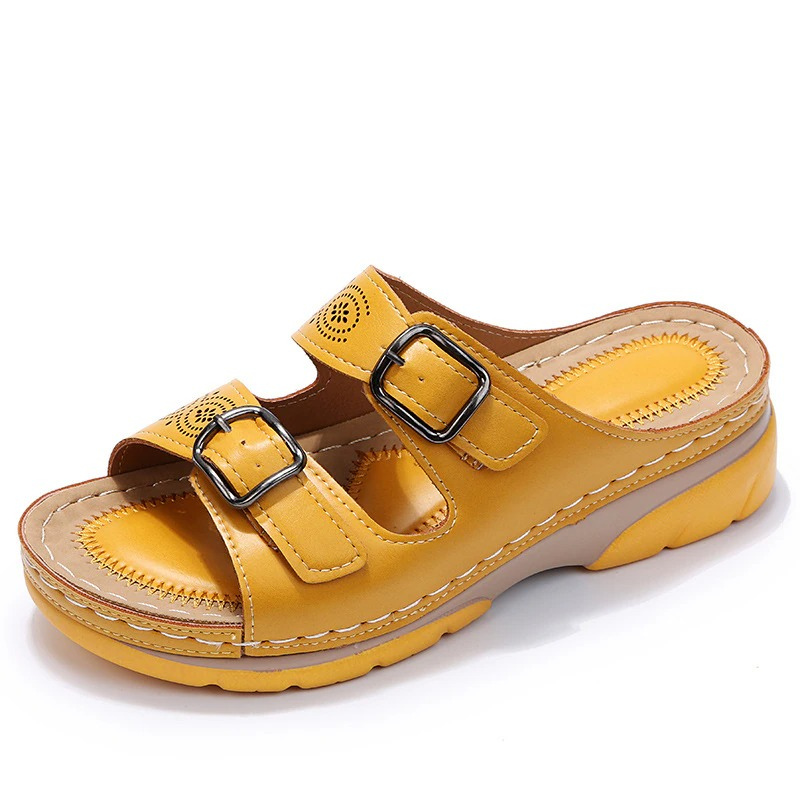 Sopia Sandals for Women – Open-Toe with Adjustable Buckle Straps & Comfort Sole