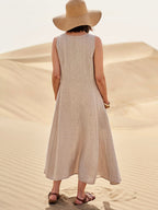 Elise Cotton Dress for Women – Soft, Breathable & Handy Pockets for Everyday Comfort