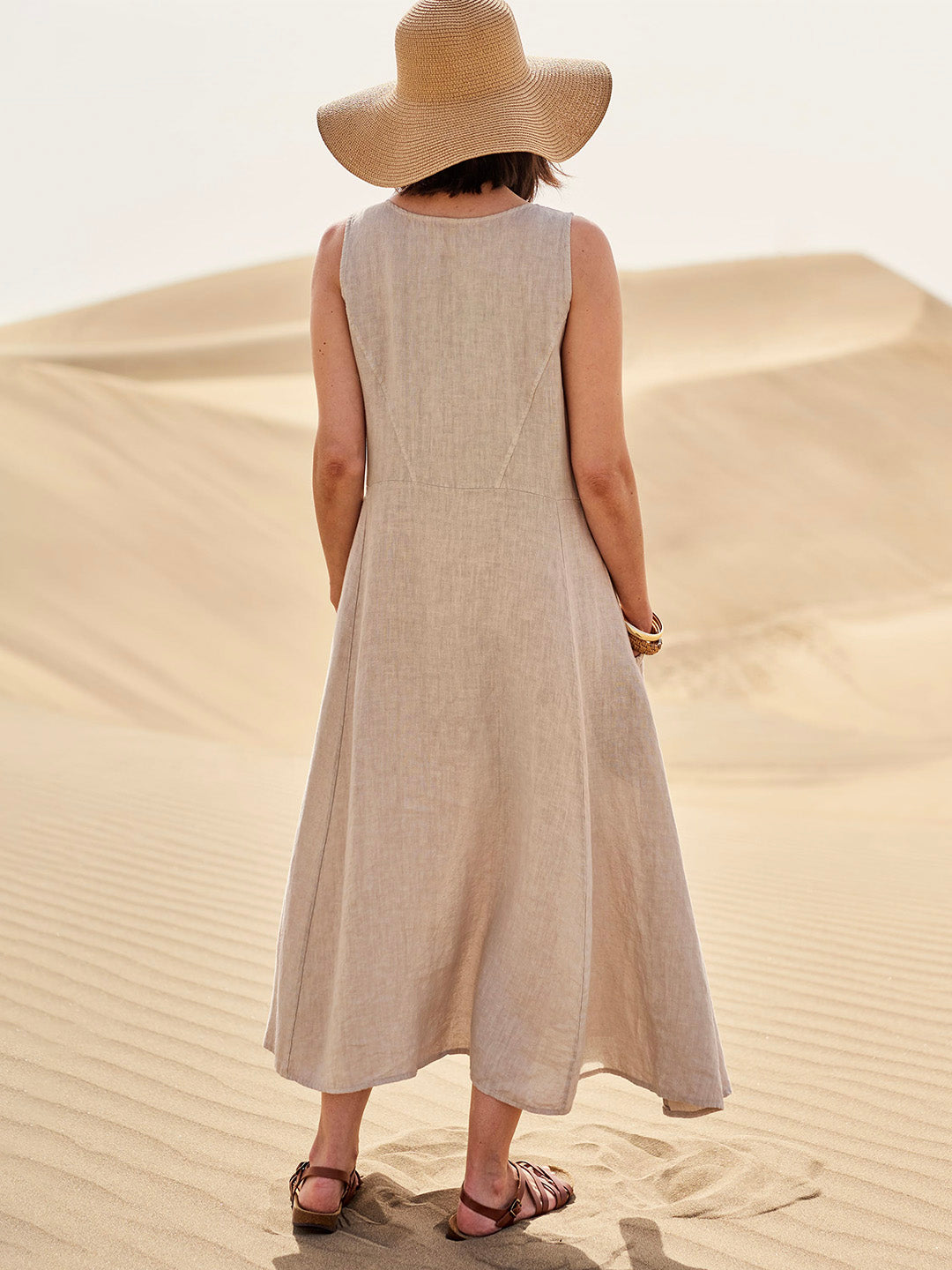 Elise Cotton Dress for Women – Soft, Breathable & Handy Pockets for Everyday Comfort