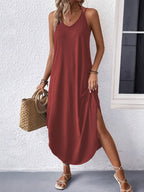 Harley Cami Dress for Women – Light Summer Dress with Straps, Loose Cut & Breathable V-Neck