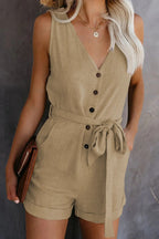 Nina Chic Romper for Women – Elegant Short Jumpsuit with Pockets and Comfortable Cut