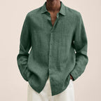 Giovanni Shirt for Men – Breathable Linen, Long Sleeves, Classic & Elegant Design