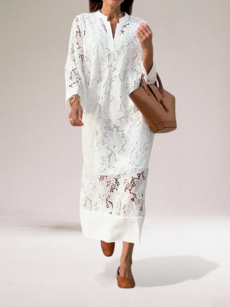 Jennylyn Maxi Dress for Women – Long Airy Lace Dress, Boho Summer Style & Breathable Comfort