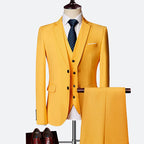 David Suit for Men – Elegant 3-Piece Suit, Breathable & Comfortable for Weddings & Business