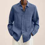 Giovanni Shirt for Men – Breathable Linen, Long Sleeves, Classic & Elegant Design