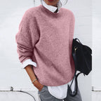 Elena Cashmere Sweater for Women – Luxury Sweater with Classic Round Neck & Elegant Cut