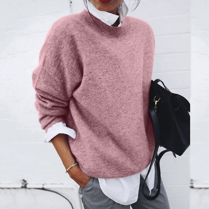 Elena Cashmere Sweater for Women – Luxury Sweater with Classic Round Neck & Elegant Cut