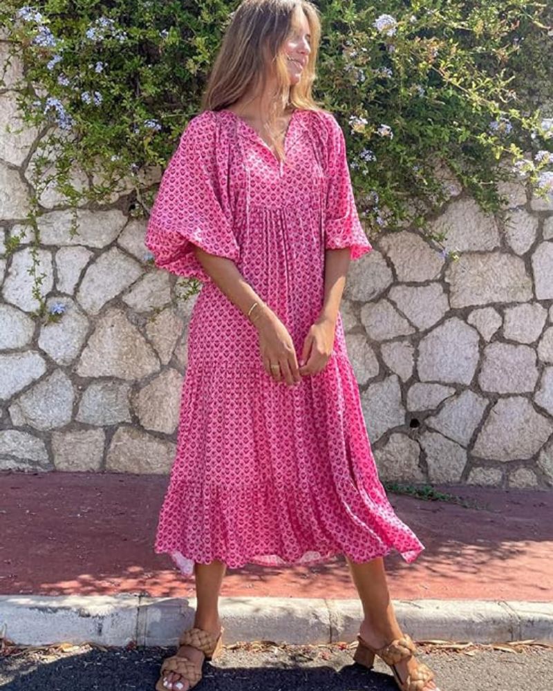 Sandy Long Dress for Women – Versatile Style with Light Fabric & Timeless Elegance