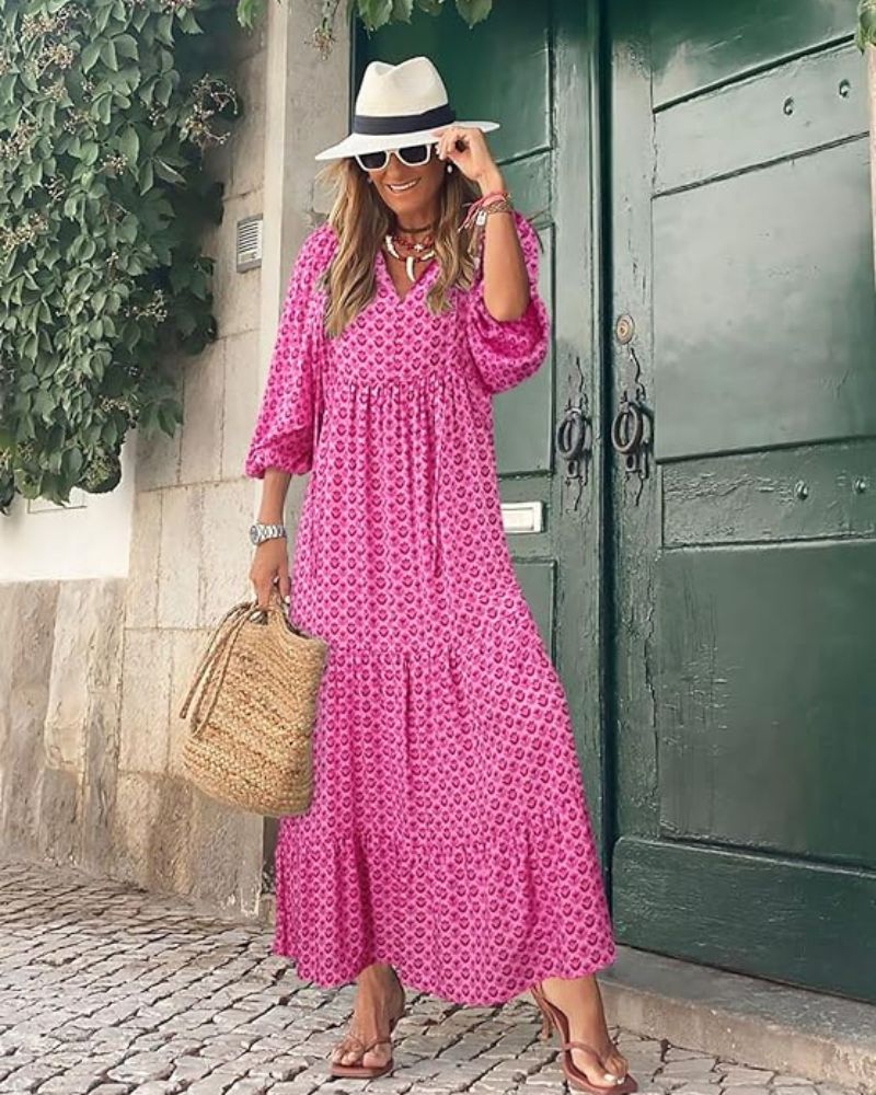 Sandy Long Dress for Women – Versatile Style with Light Fabric & Timeless Elegance