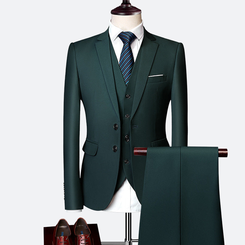 David Suit for Men – Elegant 3-Piece Suit, Breathable & Comfortable for Weddings & Business