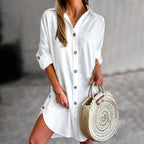 Nova Shirt Dress for Women – Light Summer Dress with Relaxed Elegance & Loose Cut
