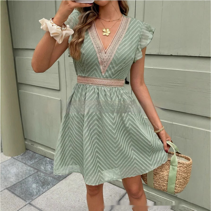 Francis Dress for Women – Elegant Summer Dress in Flowy Ice Silk, Comfortable for Summer