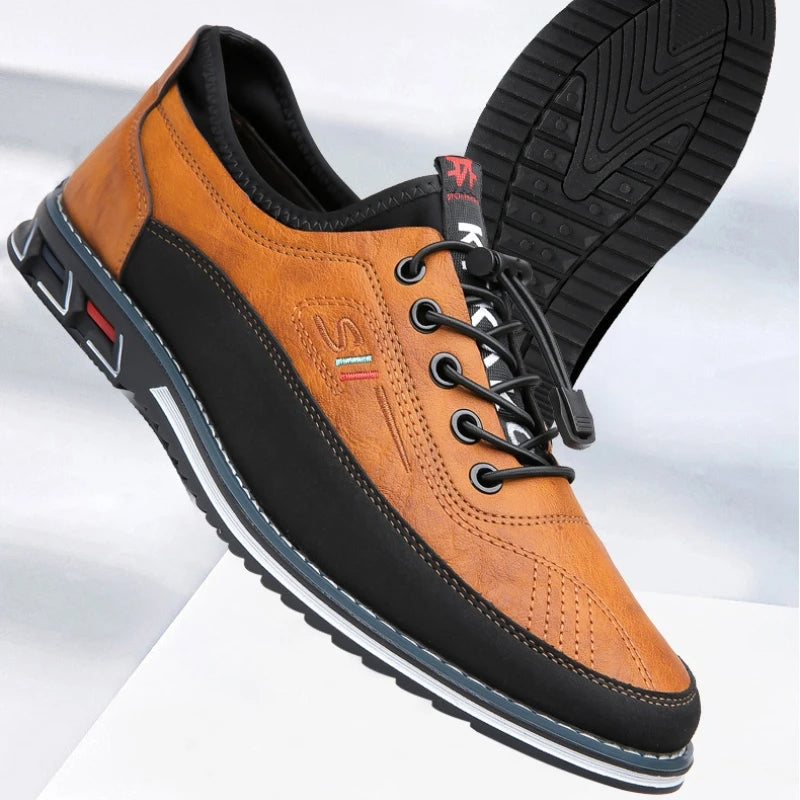 Herman Oxford Shoes for Men – Elegant Leather Derby Shoes with Breathable Material & Comfortable Fit