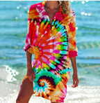 Ophelia Beach Tunic for Women – Flowy Summer Dress for Vacation & Leisure