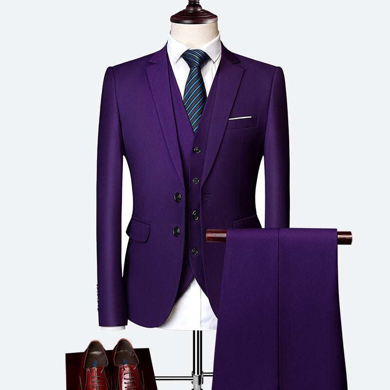 David Suit for Men – Elegant 3-Piece Suit, Breathable & Comfortable for Weddings & Business