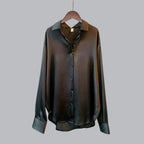 Isabelle Velvet Blouse for Women – Luxurious Fitted Blouse with Elegant Cut for Chic and Casual Looks