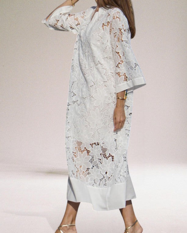 Jennylyn Maxi Dress for Women – Long Airy Lace Dress, Boho Summer Style & Breathable Comfort