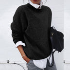Elena Cashmere Sweater for Women – Luxury Sweater with Classic Round Neck & Elegant Cut