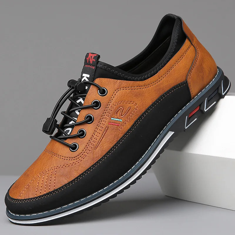 Herman Oxford Shoes for Men – Elegant Leather Derby Shoes with Breathable Material & Comfortable Fit