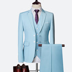 David Suit for Men – Elegant 3-Piece Suit, Breathable & Comfortable for Weddings & Business