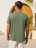 Enzo T-Shirt for Men – Graphic Crew Neck Tee, Vintage Beach & Casual Style