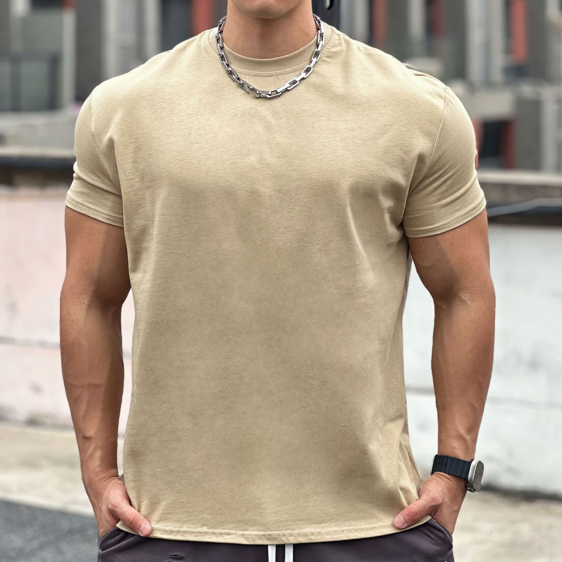 Liam Sport T-Shirt for Men – Loose Short-Sleeve Cotton Tee with Breathable Design