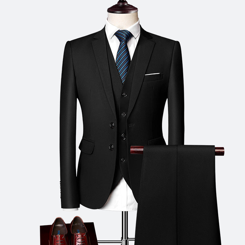 David Suit for Men – Elegant 3-Piece Suit, Breathable & Comfortable for Weddings & Business