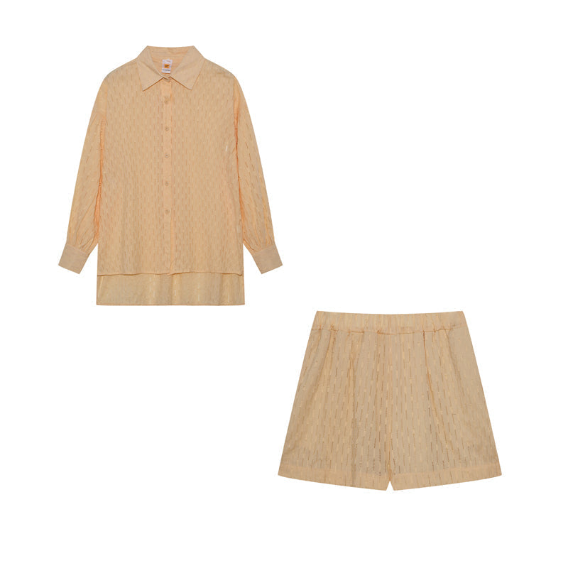 Aaliyah Summer Set for Women – Light Cotton Set with Top and Shorts in Casual Style