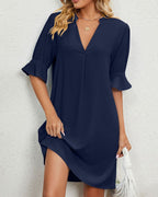Nienke Dress for Women – Comfortable Summer Dress with Short Sleeves & Loose Cut