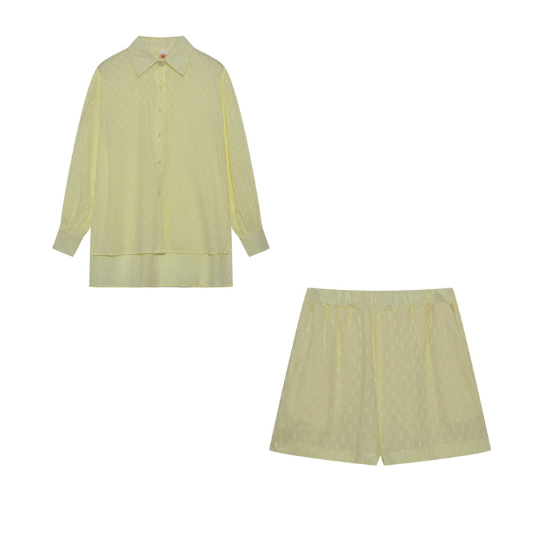 Aaliyah Summer Set for Women – Light Cotton Set with Top and Shorts in Casual Style