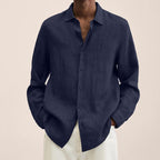 Giovanni Shirt for Men – Breathable Linen, Long Sleeves, Classic & Elegant Design