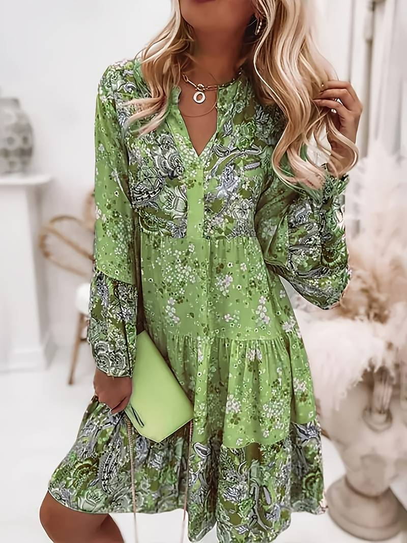 Pascale Boho Dress for Women – Light Maxi with Timeless Floral Print & Flattering Cut
