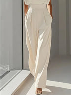 Mira Jumpsuit for Women – Elegant Jumpsuit with High Waist, Straight Legs & Light Fabric