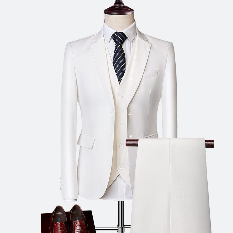 David Suit for Men – Elegant 3-Piece Suit, Breathable & Comfortable for Weddings & Business