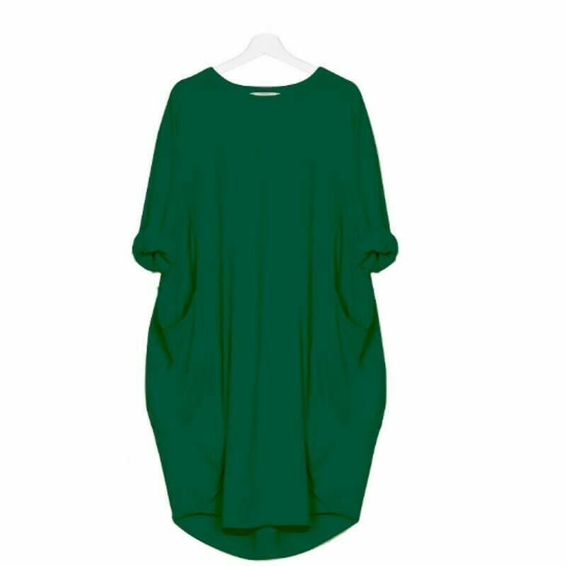 Delaney Summer Dress for Women – Light Fabric, Loose Cut & Chic Round Neck