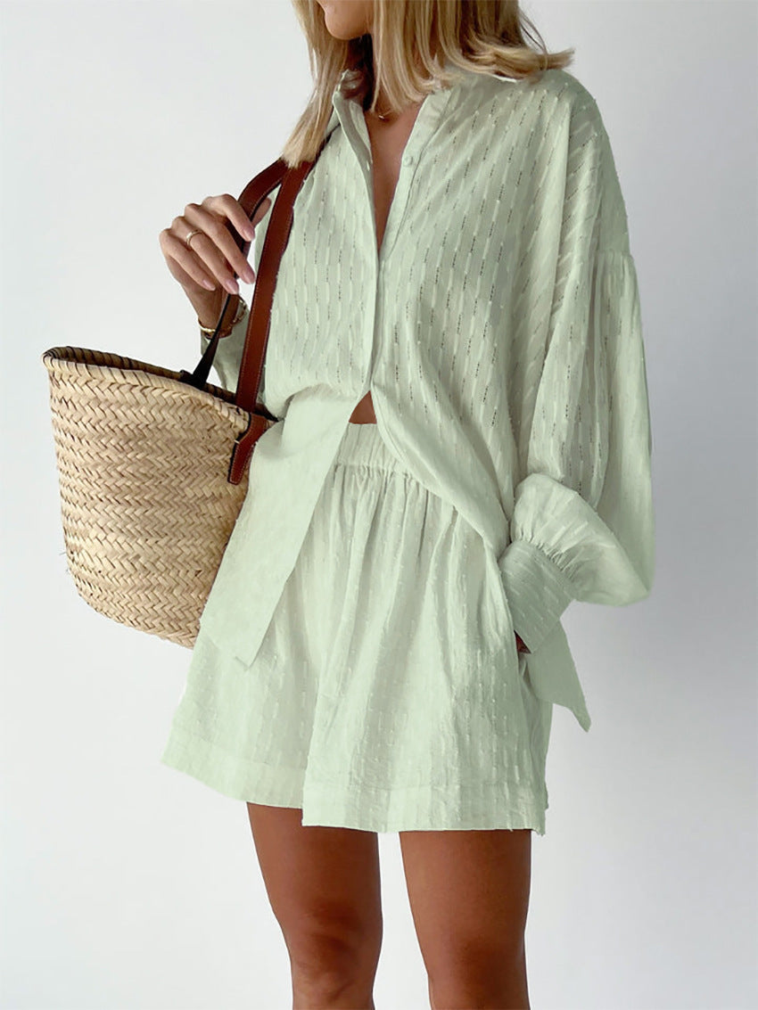Aaliyah Summer Set for Women – Light Cotton Set with Top and Shorts in Casual Style