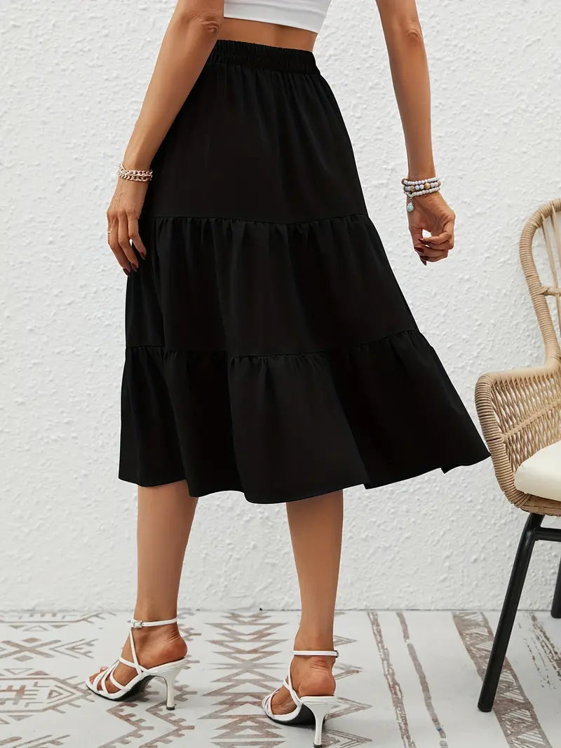 Zia Floral Skirt for Women – A-Line Cut with Pockets, Light for Spring & Summer