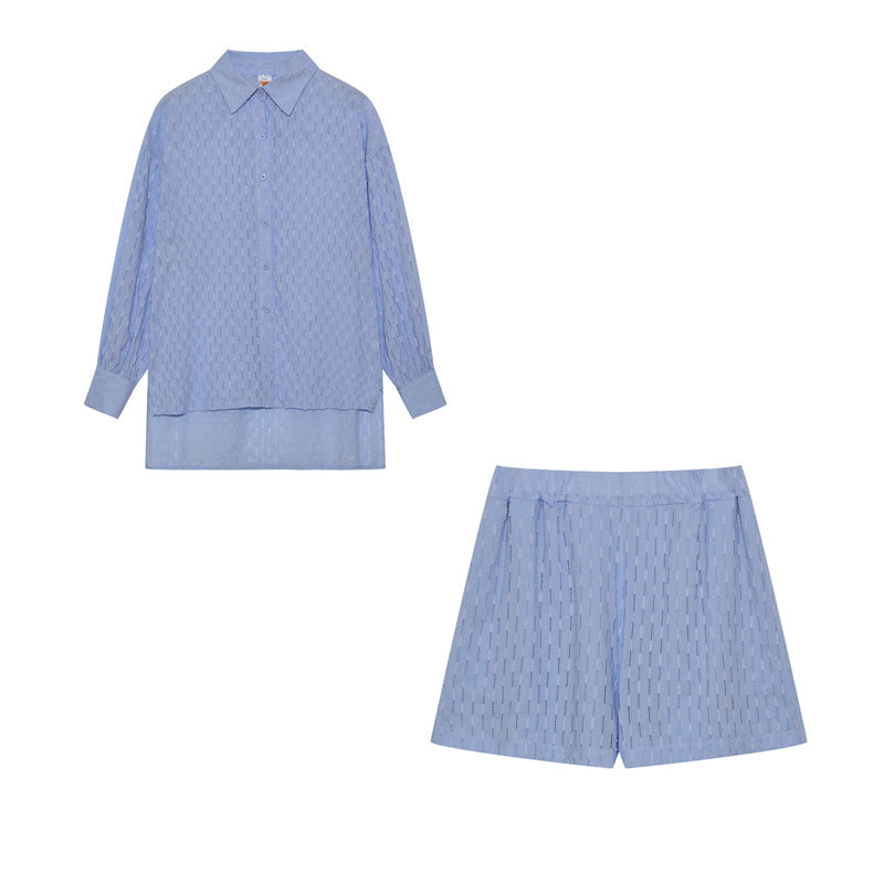 Aaliyah Summer Set for Women – Light Cotton Set with Top and Shorts in Casual Style