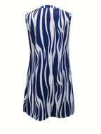 Norah Short Dress for Women – Sleeveless Striped Dress for Summer & Casual Look