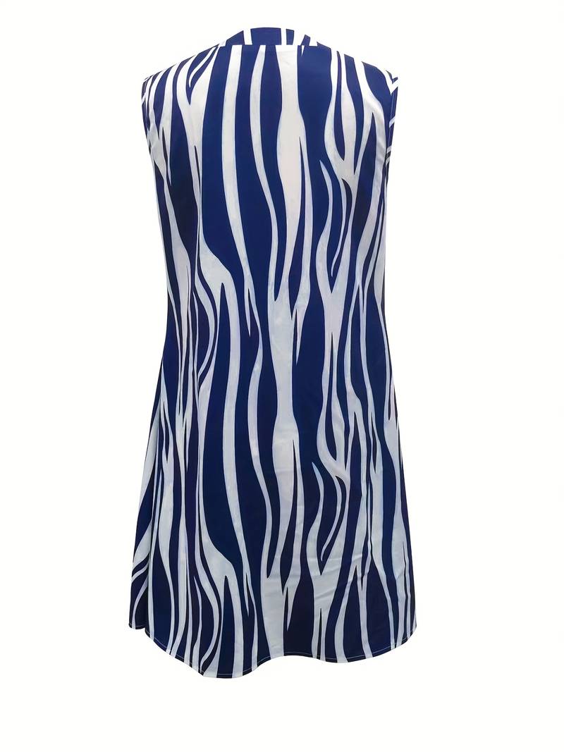 Norah Short Dress for Women – Sleeveless Striped Dress for Summer & Casual Look