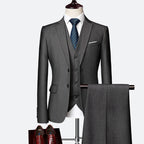 David Suit for Men – Elegant 3-Piece Suit, Breathable & Comfortable for Weddings & Business